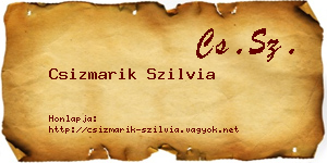 Csizmarik Szilvia névjegykártya
